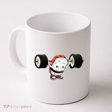 Sushi Weightlifting Coffee Mug