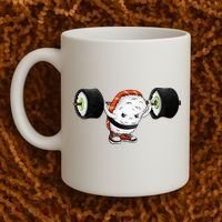 Sushi Weightlifting Coffee Mug thumb 2