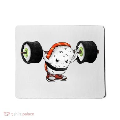 Sushi Weightlifting Mousepad