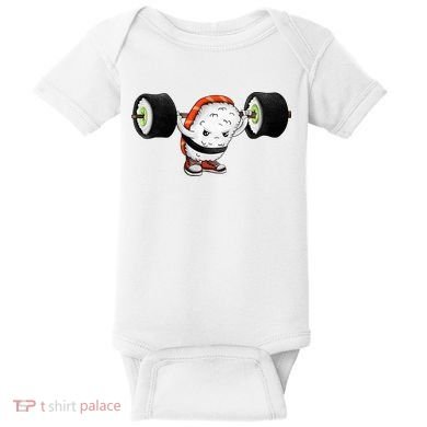 Sushi Weightlifting Baby Bodysuit