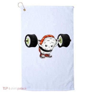 Sushi Weightlifting Golf Towel