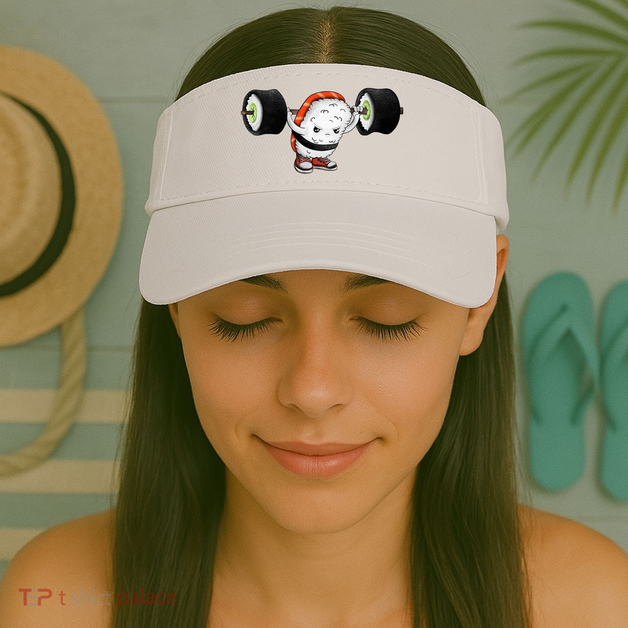 Sushi Weightlifting Visor