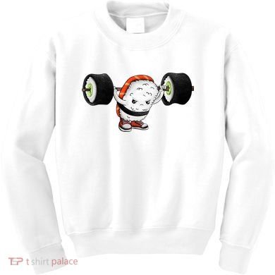 Sushi Weightlifting Kids Sweatshirt