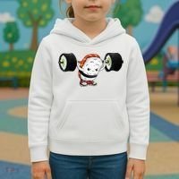 Sushi Weightlifting Kids Hoodie thumb 3