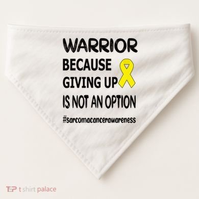 Sarcoma Warrior Sarcoma Cancer Survivor Gift USA-Made Doggie Bandana