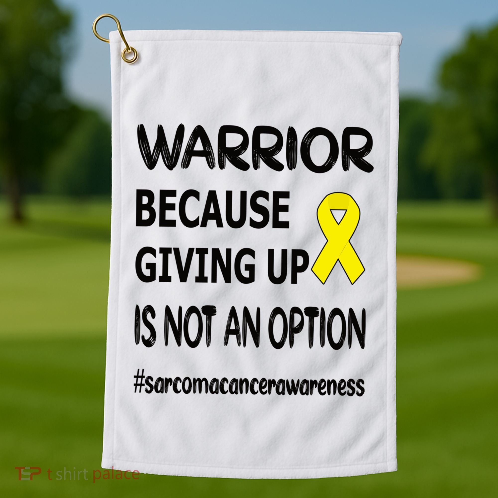 Sarcoma Warrior Sarcoma Cancer Survivor Gift Golf Towel