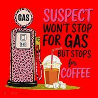 Suspect WonT Stop For Gas But Stops For Coffee Santa Hat thumb 1