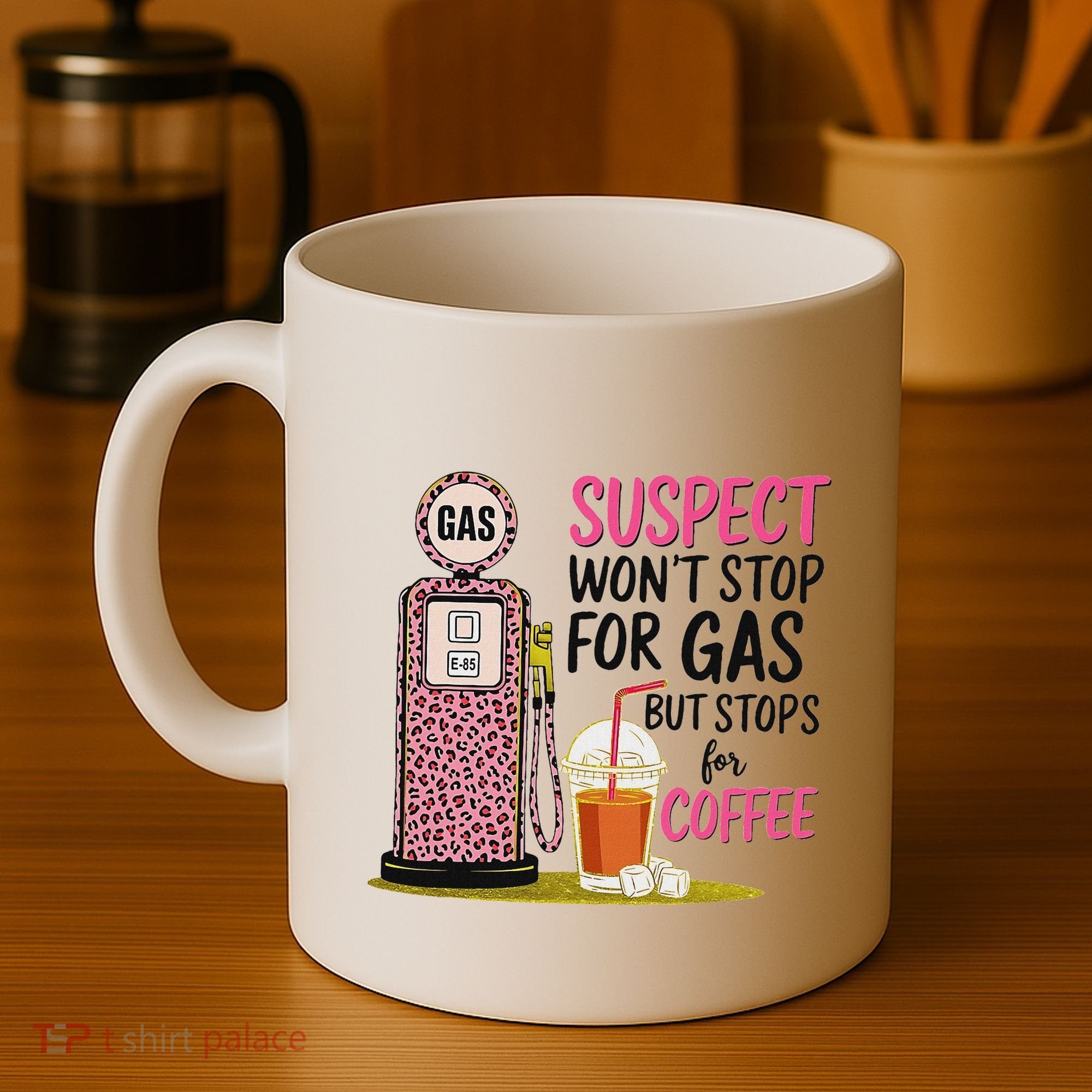 Suspect WonT Stop For Gas But Stops For Coffee Coffee Mug