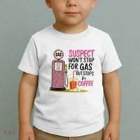 Suspect WonT Stop For Gas But Stops For Coffee Toddler T-Shirt thumb 2