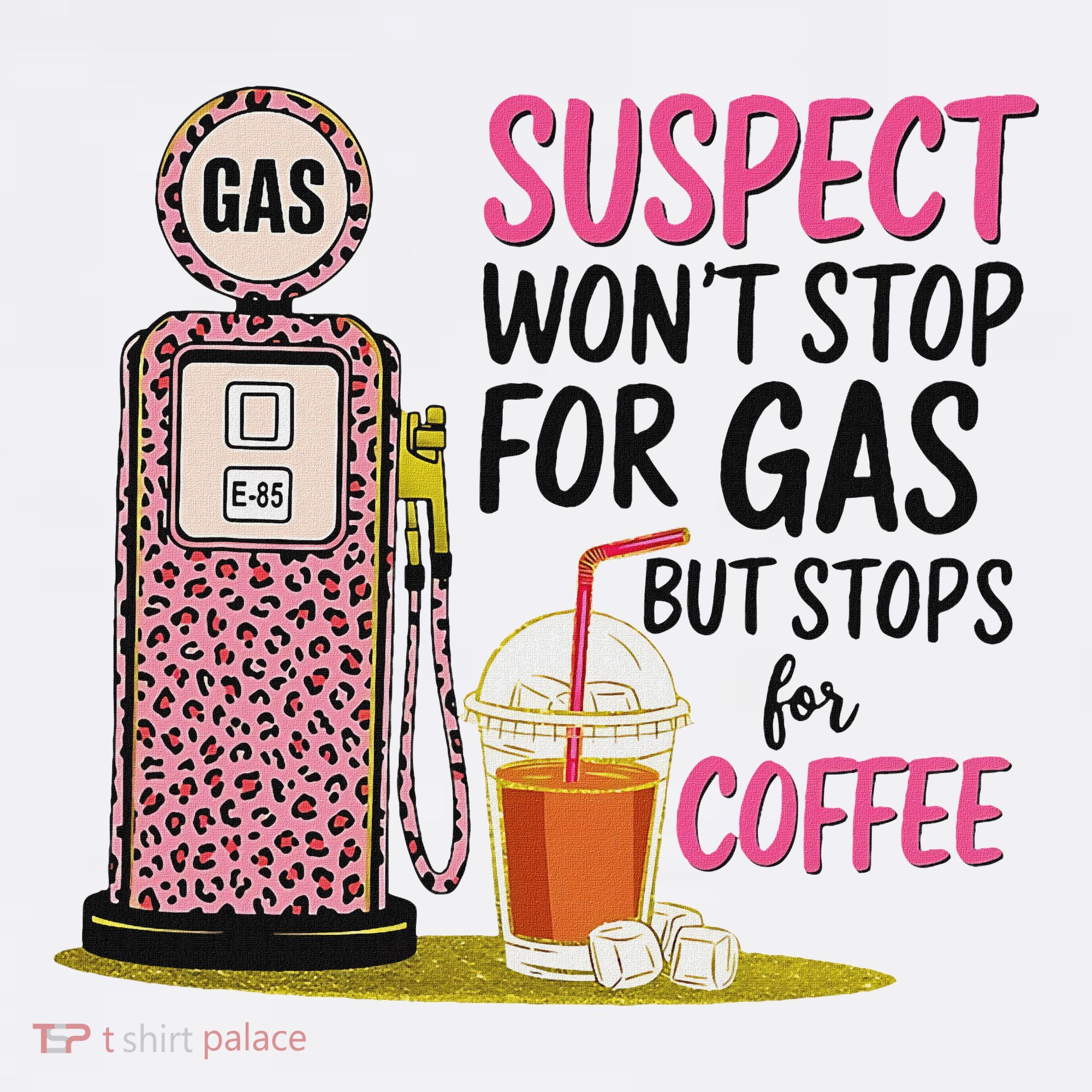 Suspect WonT Stop For Gas But Stops For Coffee Kids Sweatshirt