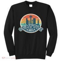 Seattle Washington State Hiking Camping Women Sweatshirt thumb 0