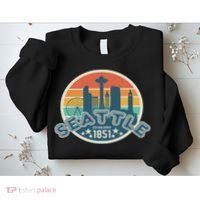 Seattle Washington State Hiking Camping Women Sweatshirt thumb 2
