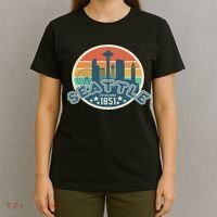 Seattle Washington State Hiking Camping Women T-Shirt thumb 4