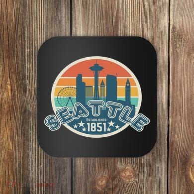Seattle Washington State Hiking Camping Women Coaster