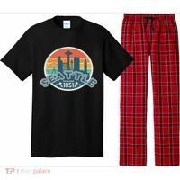 Seattle Washington State Hiking Camping Women Pajama Set thumb 0