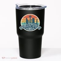 Seattle Washington State Hiking Camping Women Tumbler thumb 0