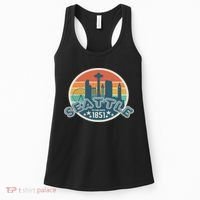 Seattle Washington State Hiking Camping Women Women's Tank Top thumb 0