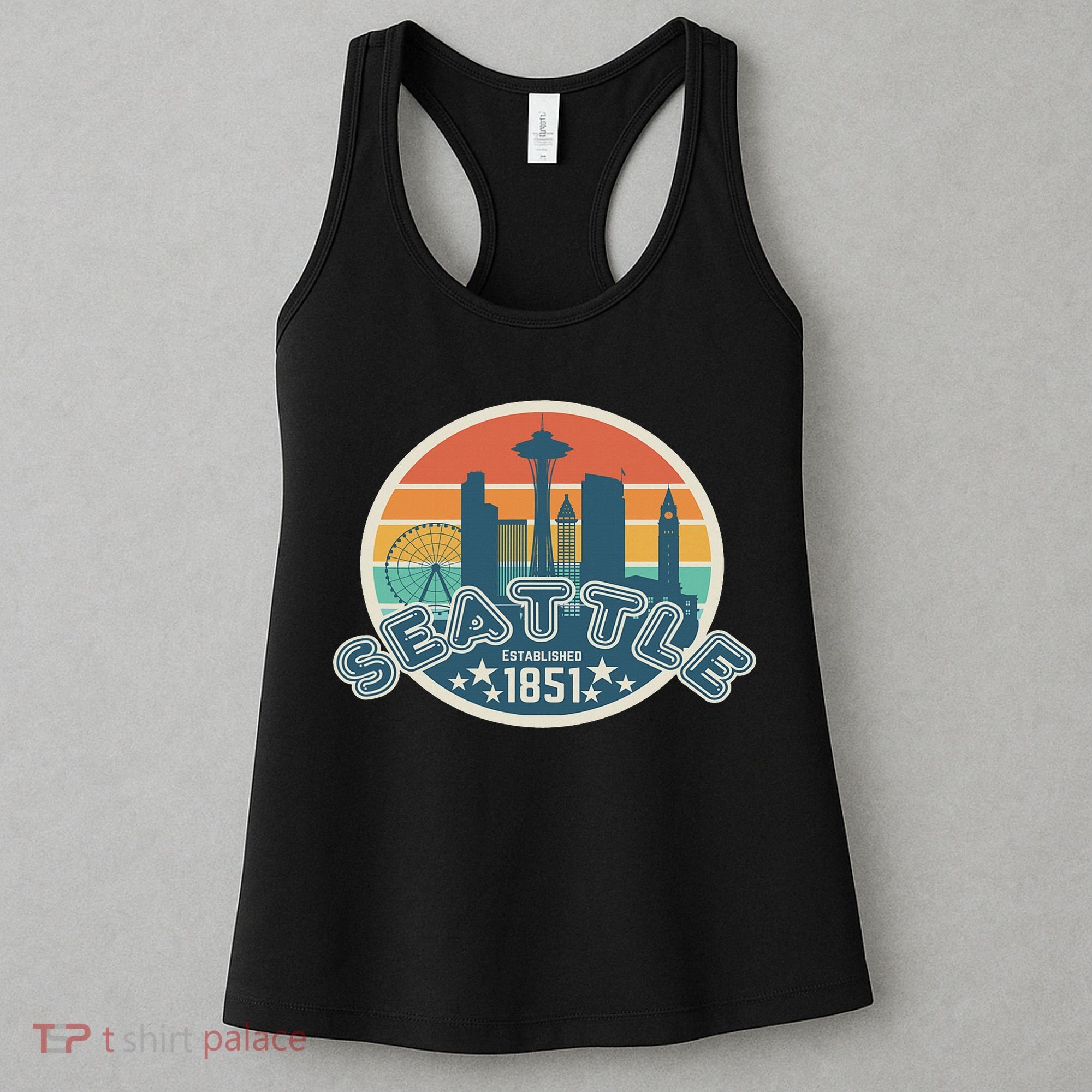 Seattle Washington State Hiking Camping Women Women's Tank Top