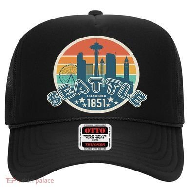 Seattle Washington State Hiking Camping Women Hat