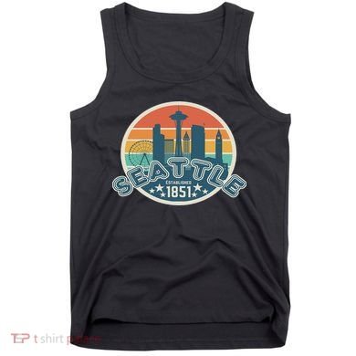 Seattle Washington State Hiking Camping Women Tank Top