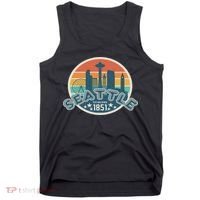 Seattle Washington State Hiking Camping Women Tank Top thumb 0