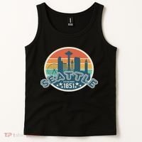 Seattle Washington State Hiking Camping Women Tank Top thumb 2