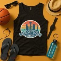 Seattle Washington State Hiking Camping Women Tank Top thumb 4