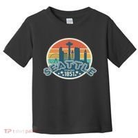 Seattle Washington State Hiking Camping Women Toddler T-Shirt thumb 0