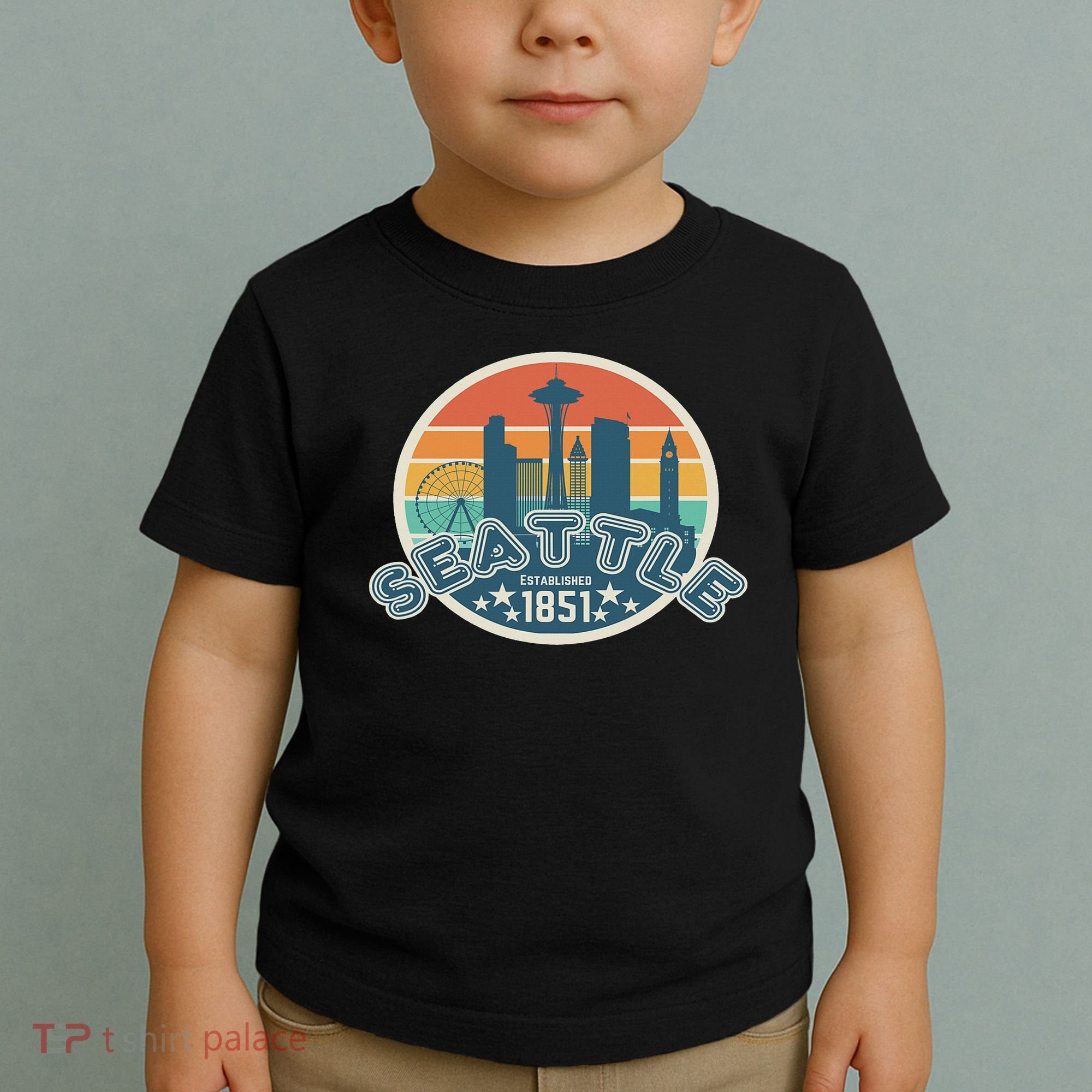 Seattle Washington State Hiking Camping Women Toddler T-Shirt
