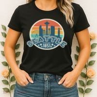Seattle Washington State Hiking Camping Women Women's T-Shirt thumb 2