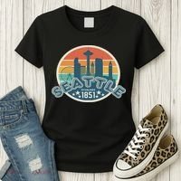 Seattle Washington State Hiking Camping Women Women's T-Shirt thumb 3