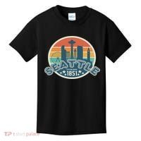 Seattle Washington State Hiking Camping Women Kids T-Shirt thumb 0