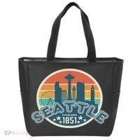 Seattle Washington State Hiking Camping Women Tote Bag thumb 0