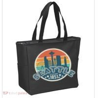 Seattle Washington State Hiking Camping Women Tote Bag thumb 2