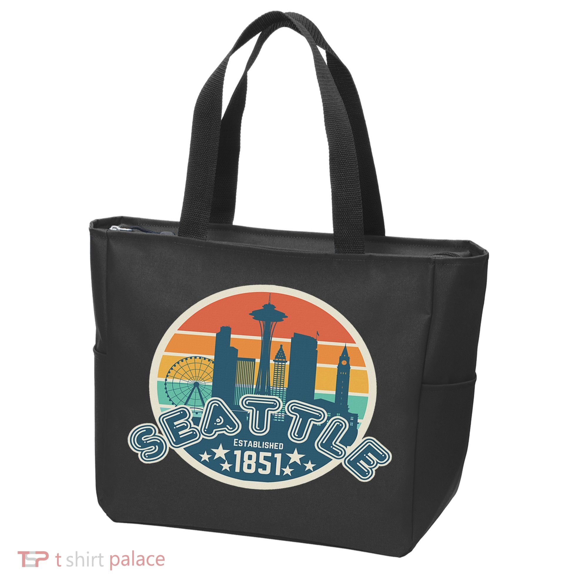 Seattle Washington State Hiking Camping Women Tote Bag
