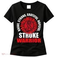 Stroke Warrior  Stroke Survivor Red Awareness Ribbon Women's T-Shirt thumb 0
