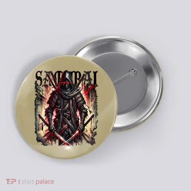Shadow Warrior Samurai Vampire  Dark Anime Ninja Fantasy Button