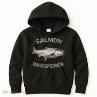 Salmon Whisperer Salmon Fishing Kids Hoodie thumb 0