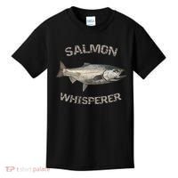 Salmon Whisperer Salmon Fishing Kids T-Shirt thumb 0