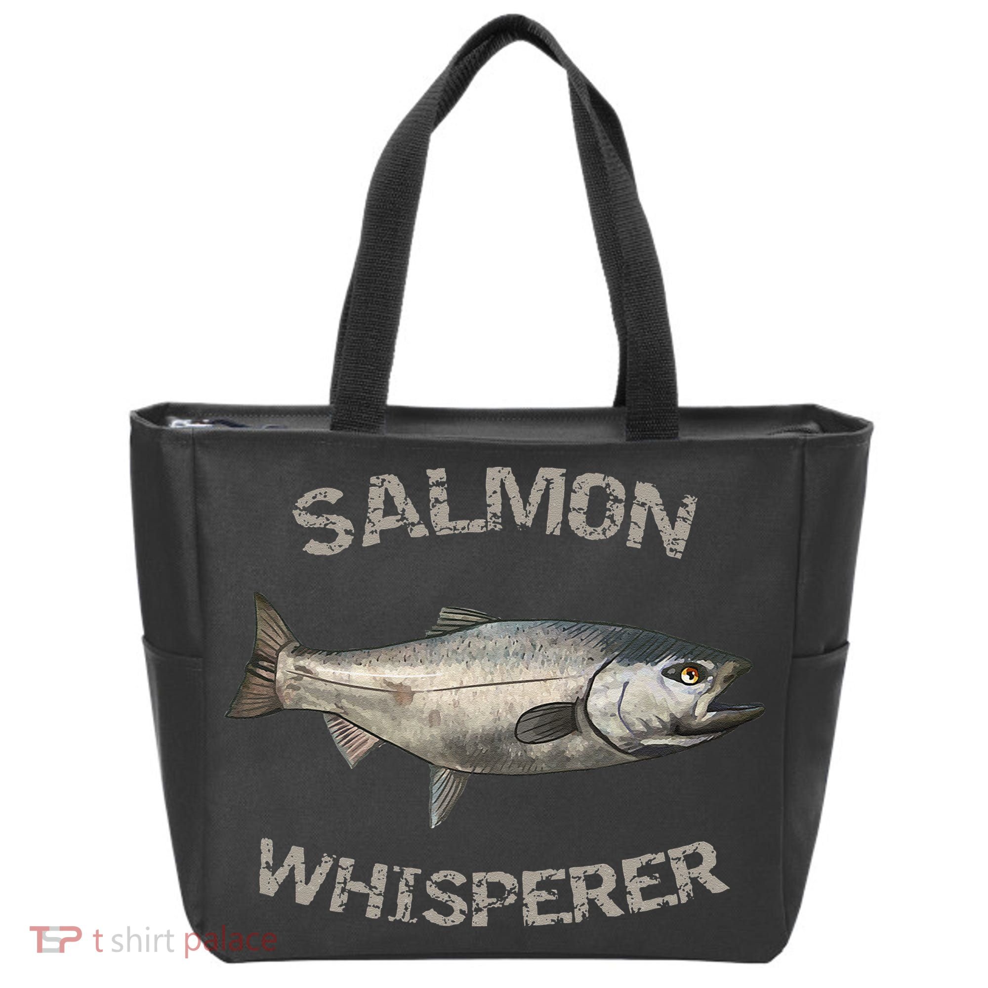 Salmon Whisperer Salmon Fishing Tote Bag