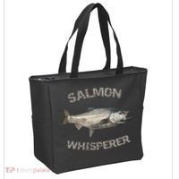 Salmon Whisperer Salmon Fishing Tote Bag thumb 2