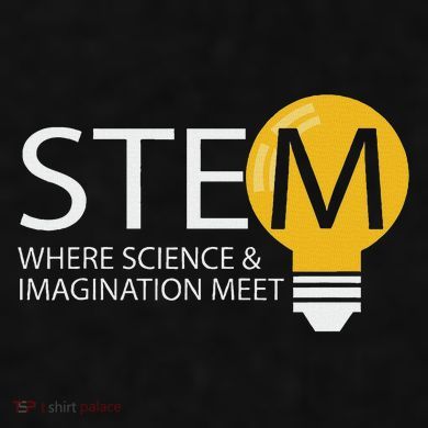 Stem Where Science & Imagination Meet Funny Design Ladies PosiCharge Tri-Blend Wicking Tank