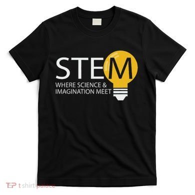 Stem Where Science & Imagination Meet Funny Design T-Shirt