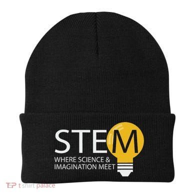 Stem Where Science & Imagination Meet Funny Design Beanie