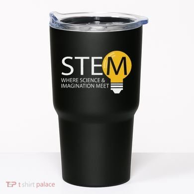 Stem Where Science & Imagination Meet Funny Design Tumbler