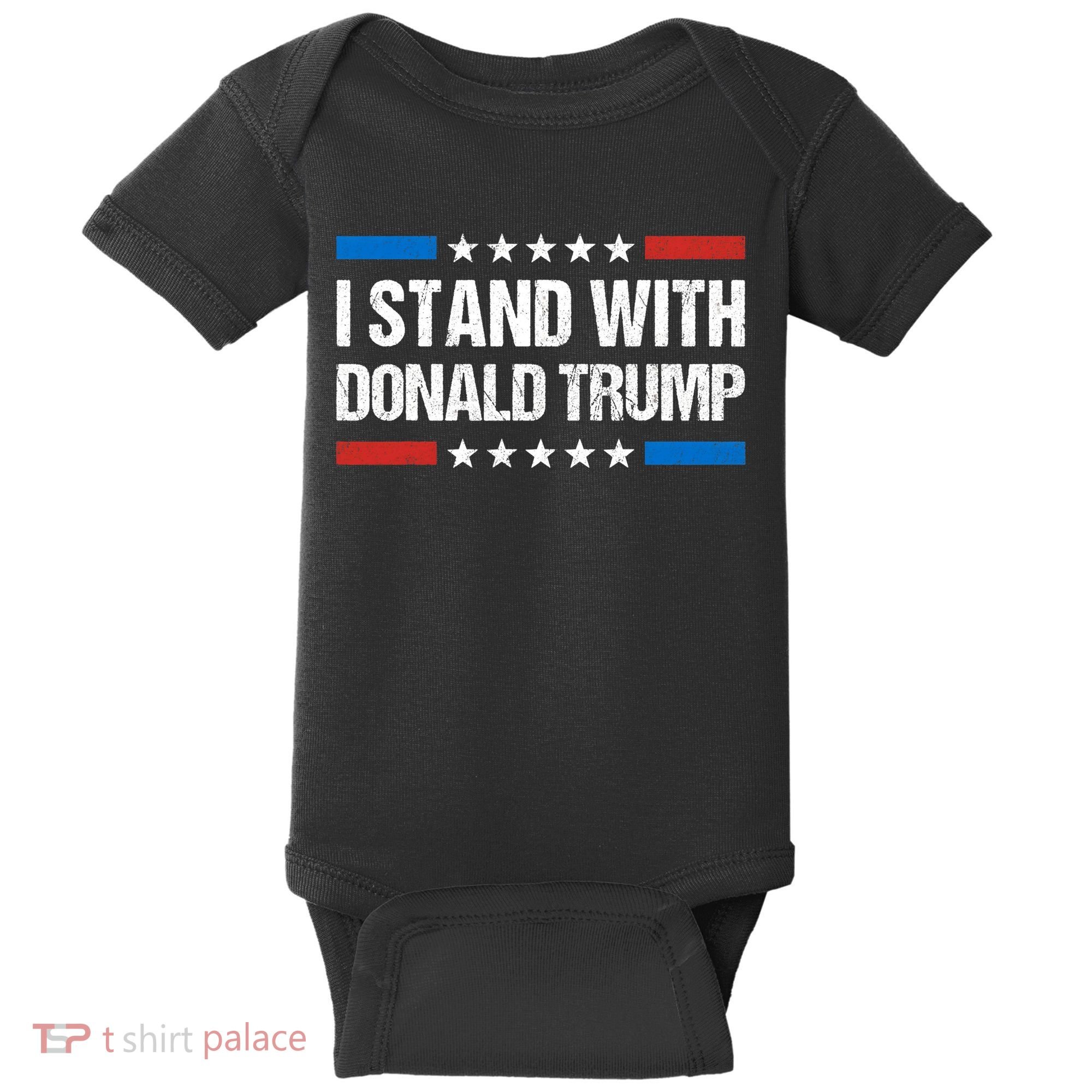 Stand With Trump Support Our President Donald Trump, Trump Indicted Baby Bodysuit