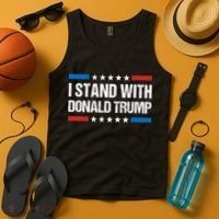 Stand With Trump Support Our President Donald Trump, Trump Indicted Tank Top thumb 4