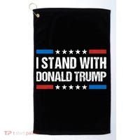 Stand With Trump Support Our President Donald Trump, Trump Indicted Golf Towel thumb 0