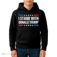Stand With Trump Support Our President Donald Trump, Trump Indicted Kids Hoodie thumb 4