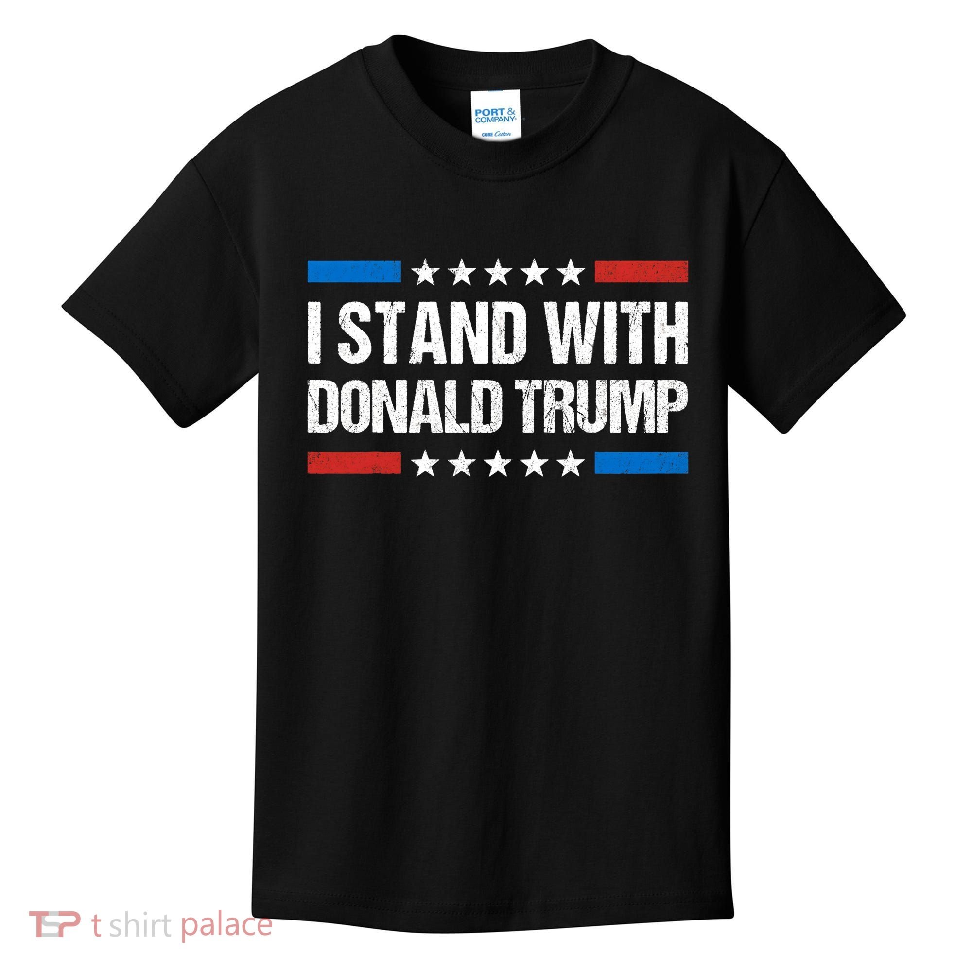 Stand With Trump Support Our President Donald Trump, Trump Indicted Kids T-Shirt